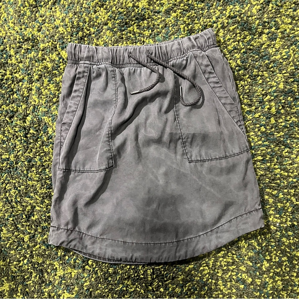 by Anthropologie Gray Klara Utility Skirt (XS)